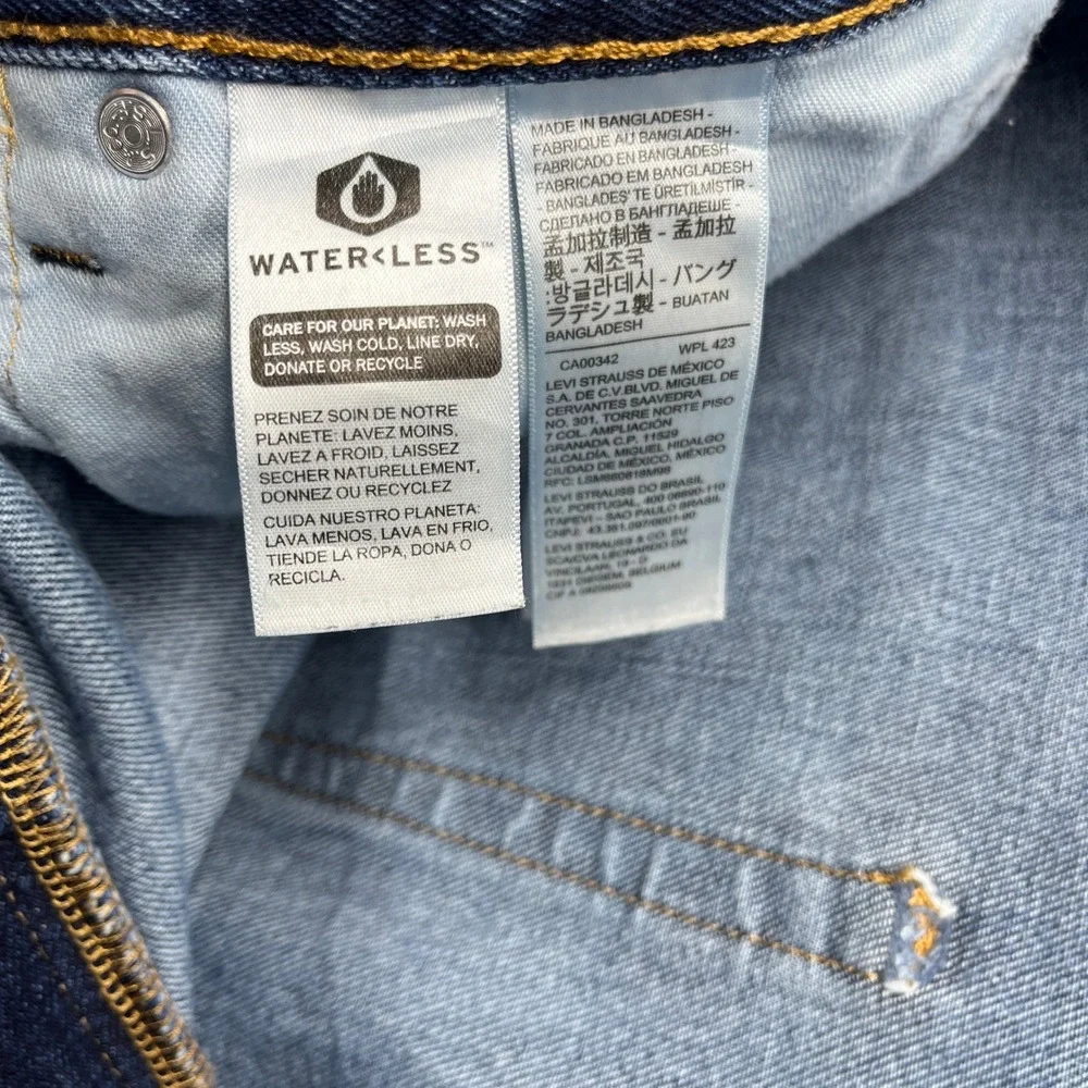 Levi's 505 Regular Fit Jeans Blue 44x34‎ Vintage 90s Y2K Denim Straight Leg